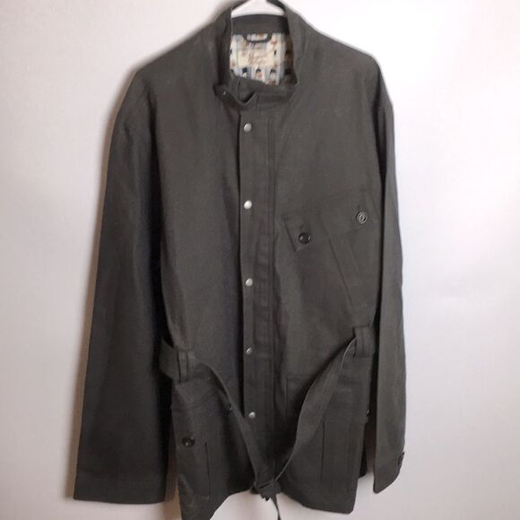 ORIGINAL PENGUIN | Men's Utility Olive Green Cotton Jacket Coat | XL - Picture 1 of 16